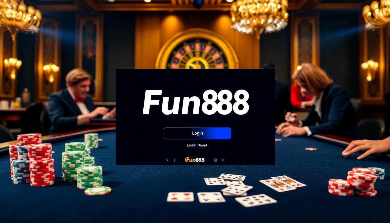Engage with the online casino experience through Fun88 login with vibrant poker and roulette tables.