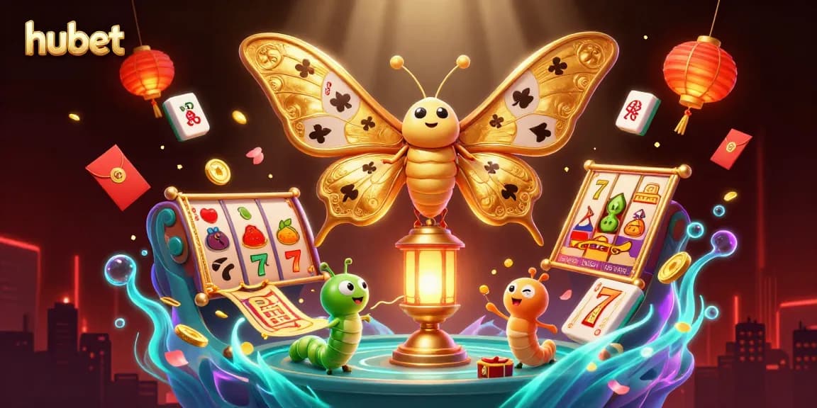 Experience excitement at hubet with 3D casino elements and animated characters creating vibrant action.