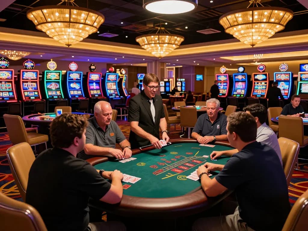 Players engaging in an exciting blackjack game at FIVE88 casino, showcasing strategic gameplay.
