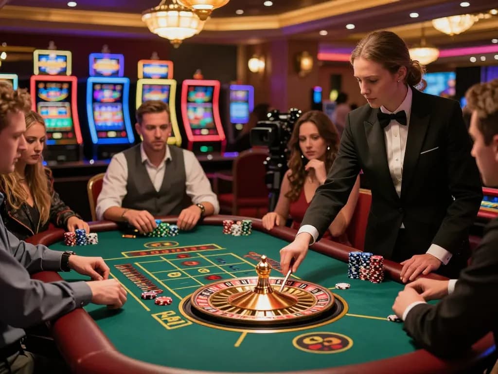 Watch players spin the roulette wheel at https://qtr88.com/ and experience the thrill of live betting.