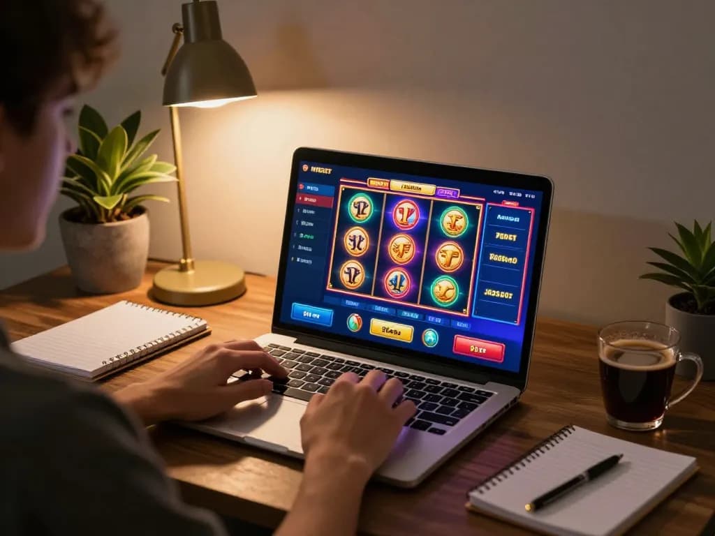Experience thrilling gameplay with 9bet's vibrant online casino options in a cozy setting.