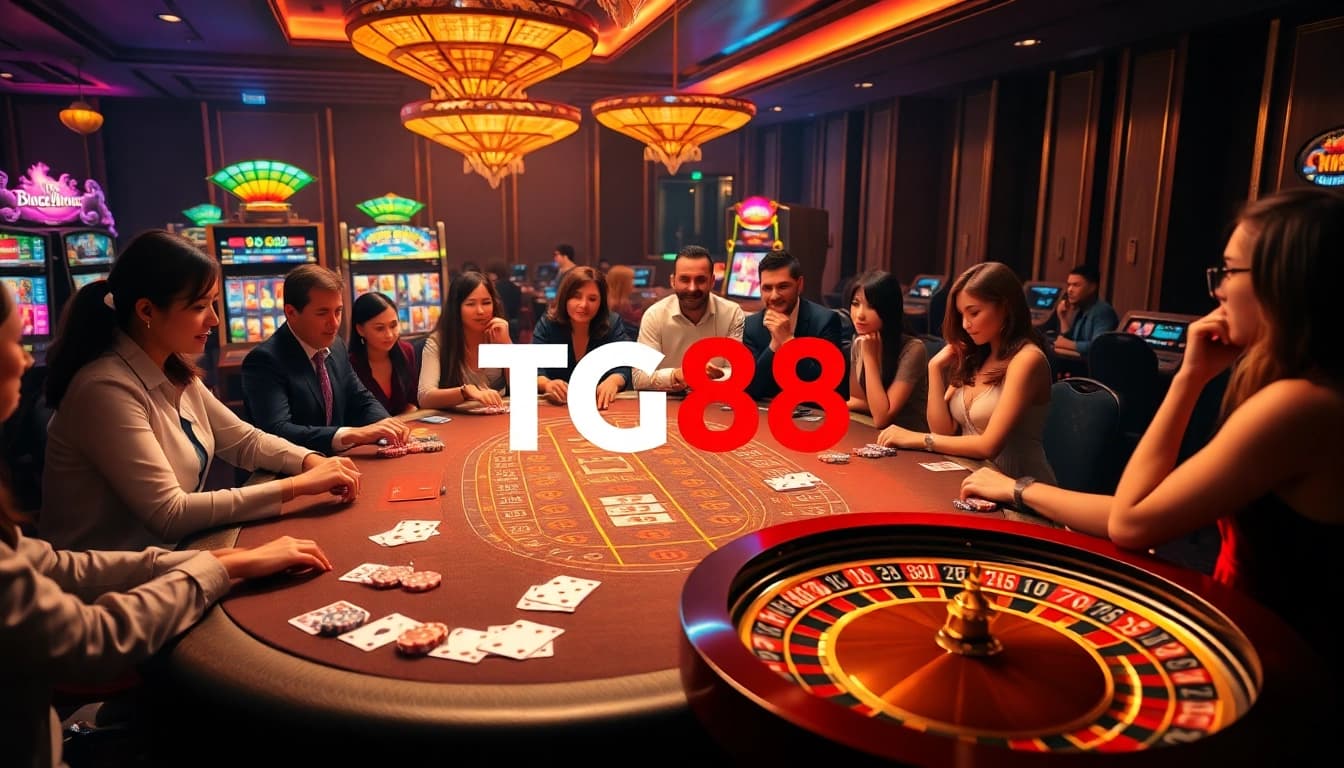 Experience the thrill of gambling at TG88's luxurious casino tables with exciting games.