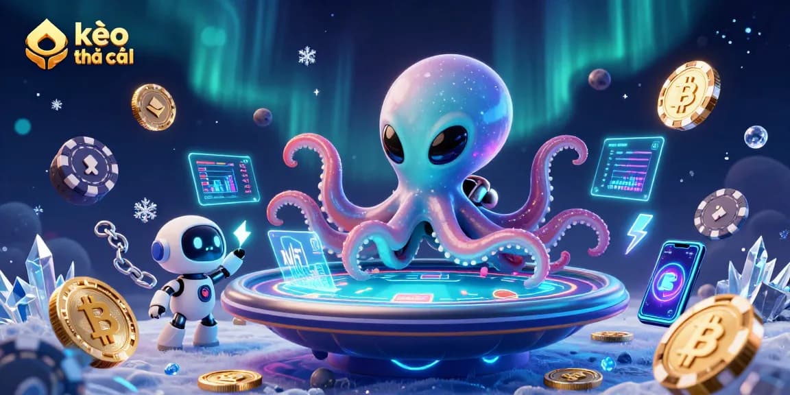 Engage with kèo nhà cái strategies in a vibrant 3D casino-themed illustration.