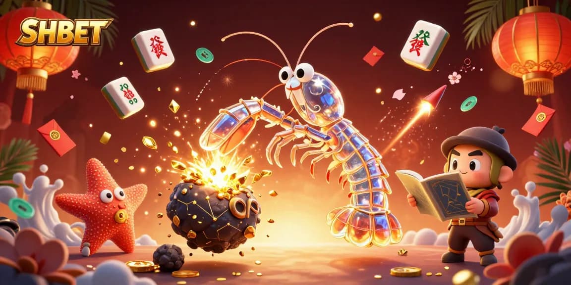 Join the thrilling world of SHBET as the galactic samurai shrimp battles for gems amidst vibrant gambling elements.