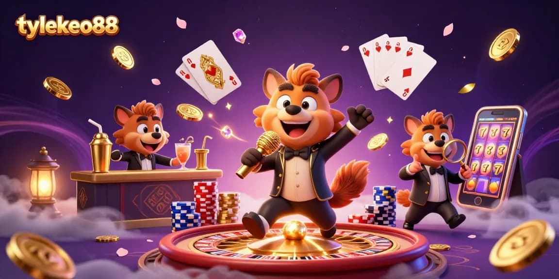 Experience thrilling entertainment with tylekeo88's immersive casino atmosphere featuring dynamic characters and vibrant gaming elements.
