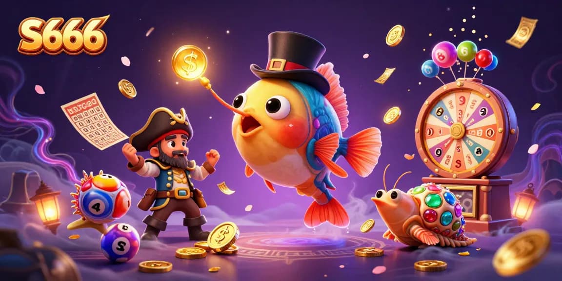S666 gamblers enjoying a vibrant casino scene with rich 3D characters and dynamic game elements.