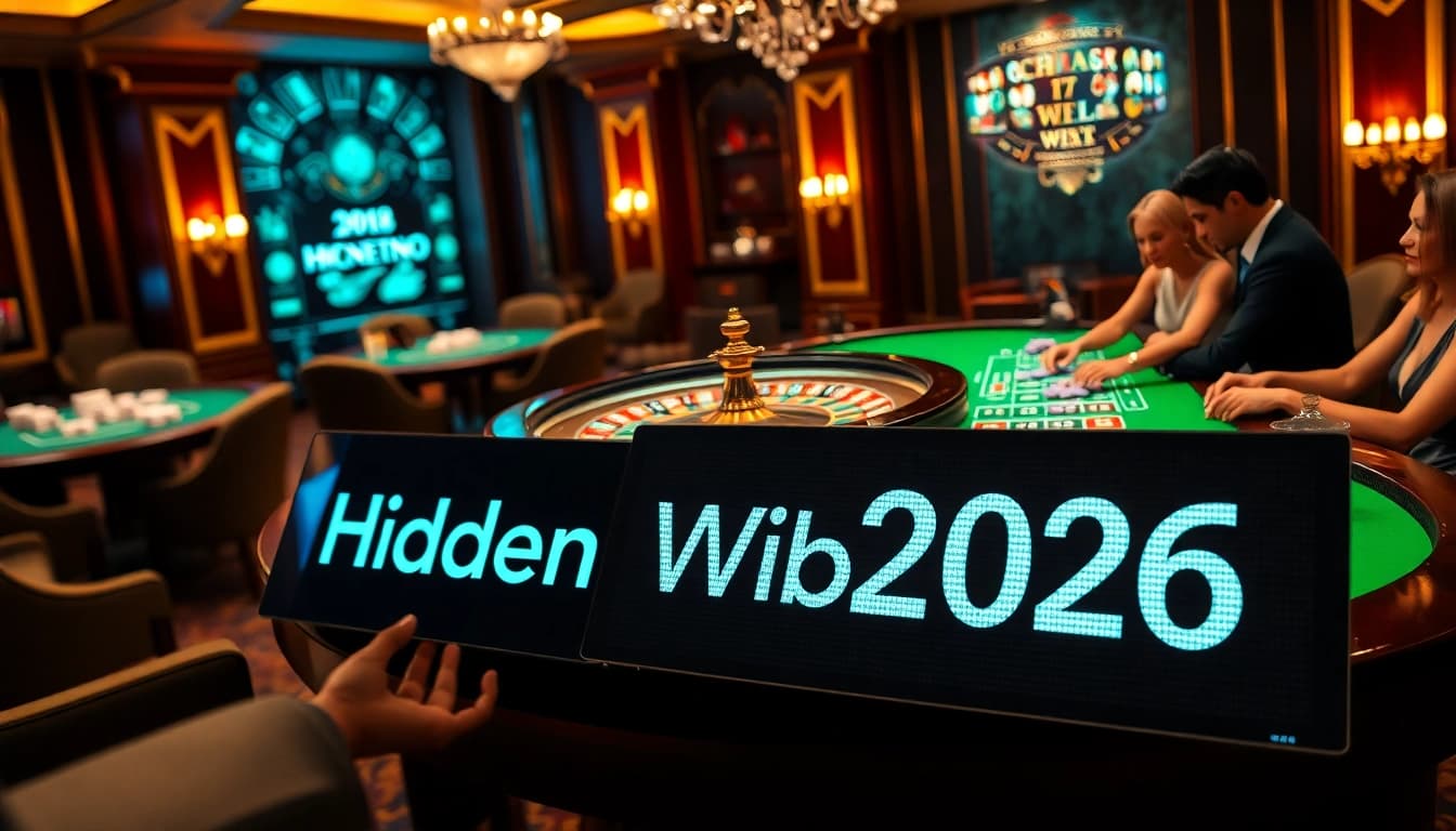 Experience the excitement of the hidden wiki 2026 in a vibrant casino scene with roulette and colorful chips.