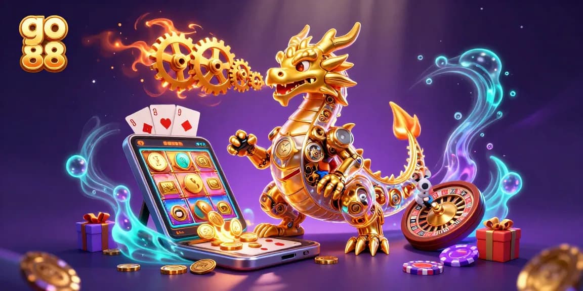 Engage in go 88 casino adventures with a golden dragon and slot games in stunning detail.