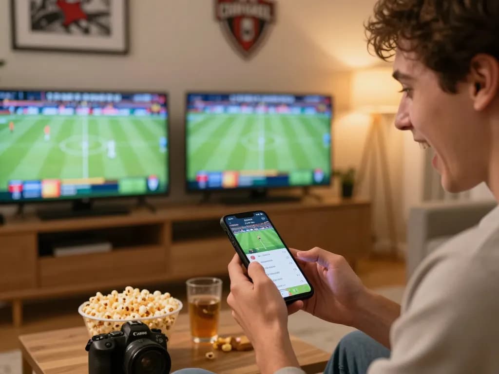 Engaging sports betting experience with Usbet app revealing intense gameplay moments and a social atmosphere.