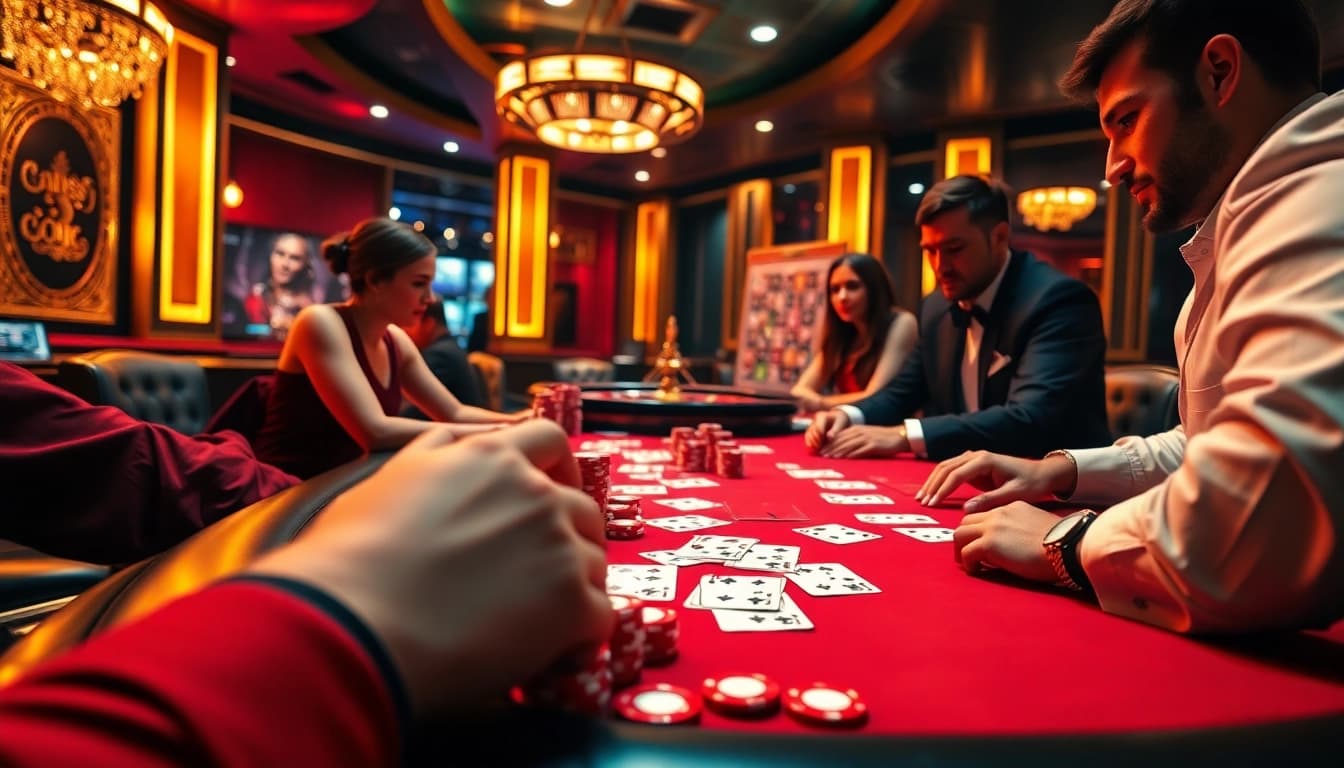Experience thrilling gameplay at hz88mie.com with exciting poker tables and vibrant casino ambiance.