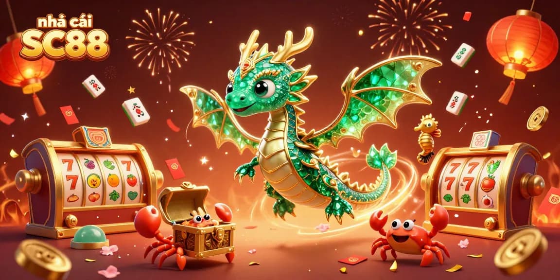 Experience vibrant gaming excitement at nhà cái SC88 with captivating slot reels and magical elements