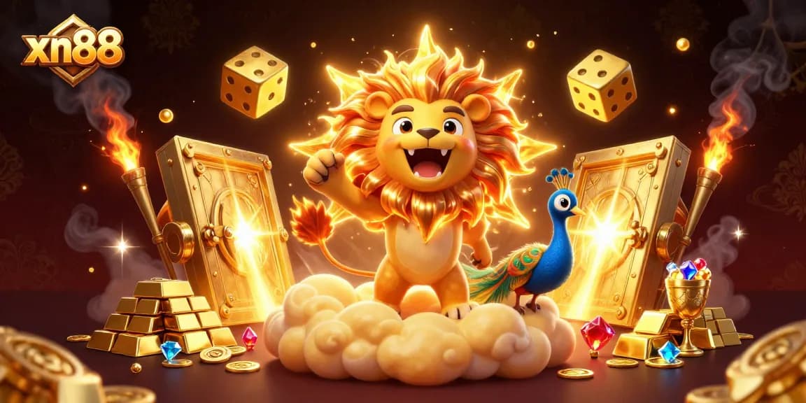 Experience thrilling gameplay at xn88 with vibrant casino elements and golden treasures.