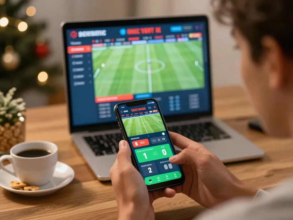 ZBET mobile app interface displaying live sports betting, illustrating the excitement of betting during a football game
