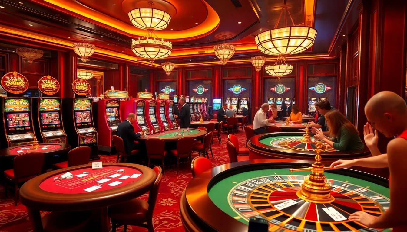 Engage in thrilling gaming experiences at https://ck444s.net/ with vibrant casino tables, exciting slot machines, and enthusiastic players.