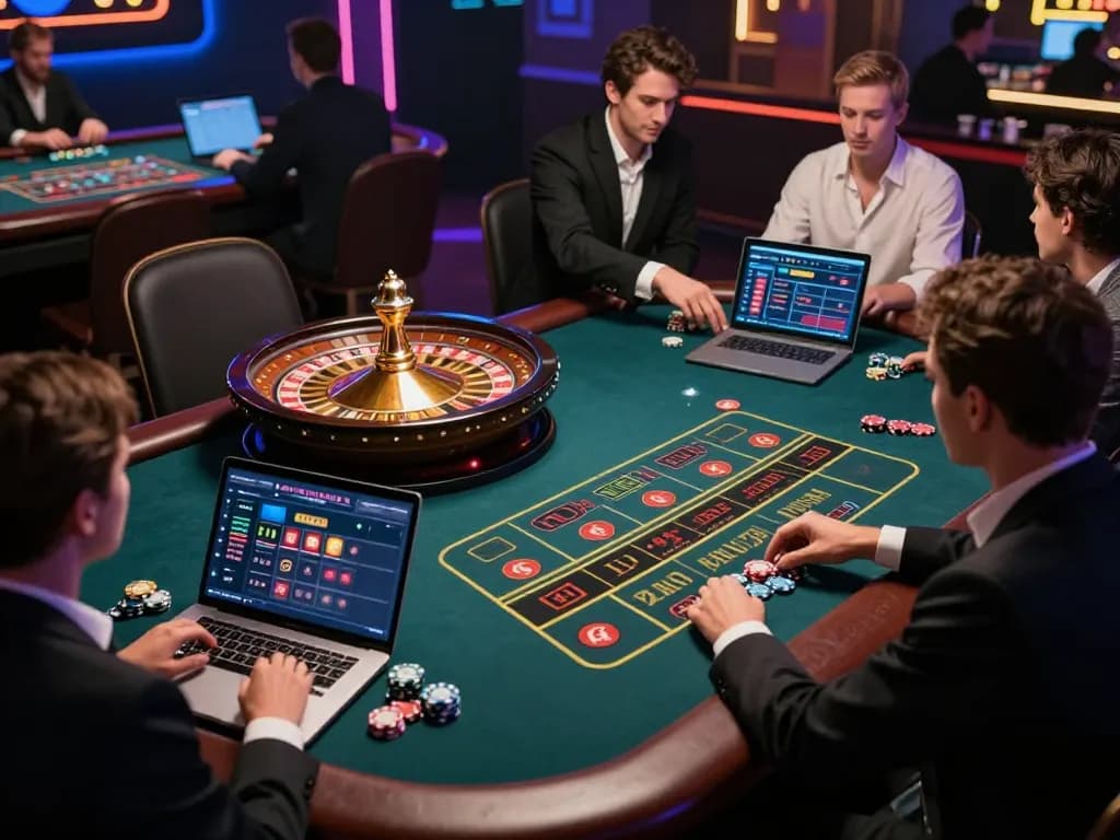 Kuwin1 online casino experience with players engaging in a live dealer roulette game.