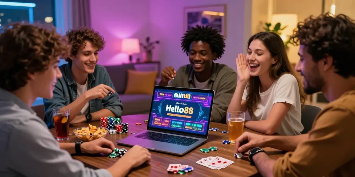 Experience the excitement of online gambling with Hello88 com in a lively scene.