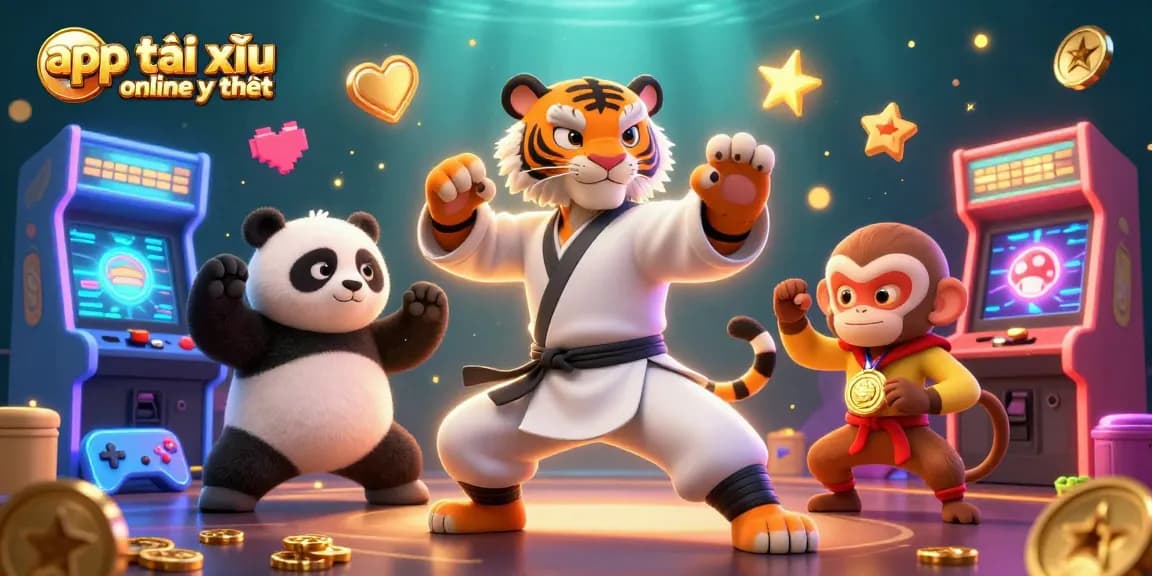 Experience the excitement of app tài xỉu online uy tín through vibrant characters and immersive gaming elements.