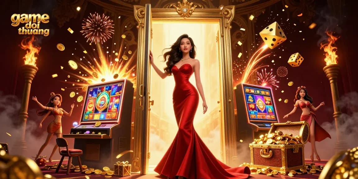 Experience game doi thuong with a stunning illustration showcasing vibrant casino elements and characters.