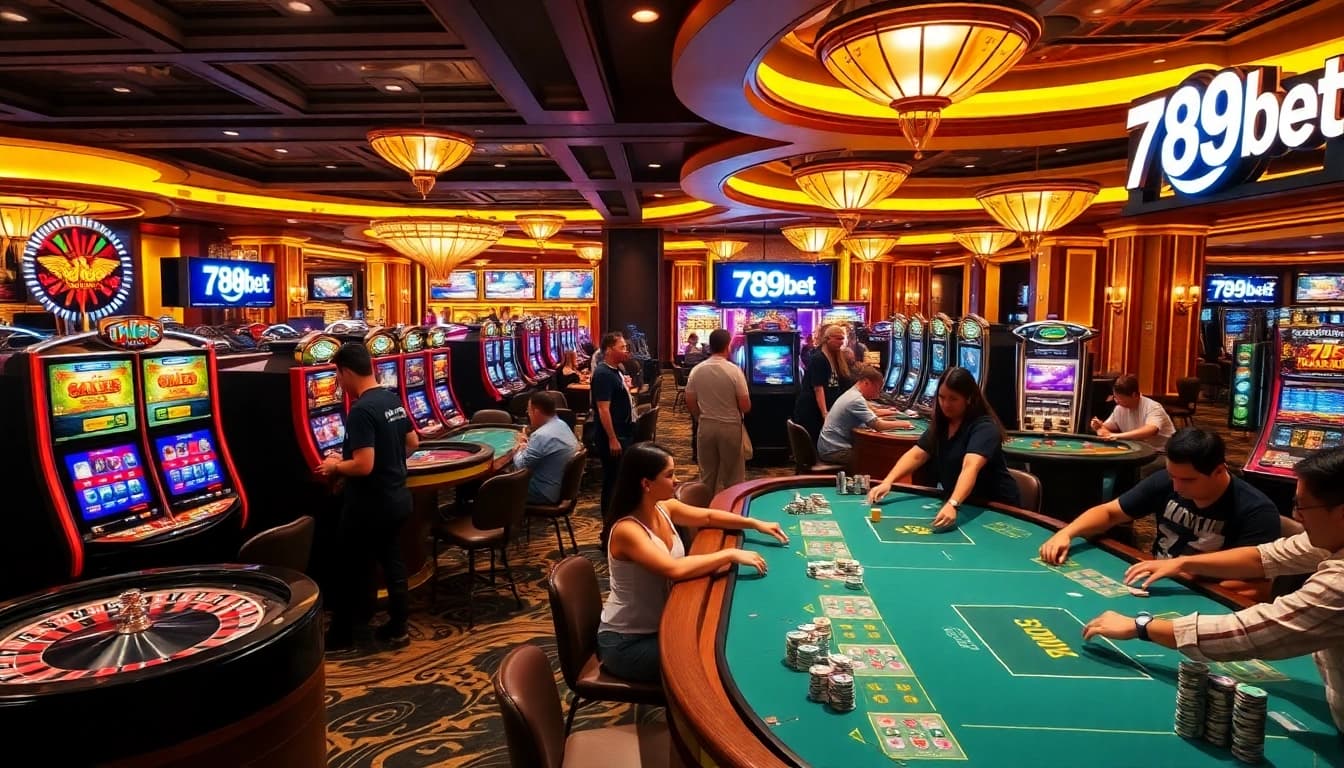 Experience thrilling gameplay at 789bet with engaging casino tables and exhilarating atmosphere.