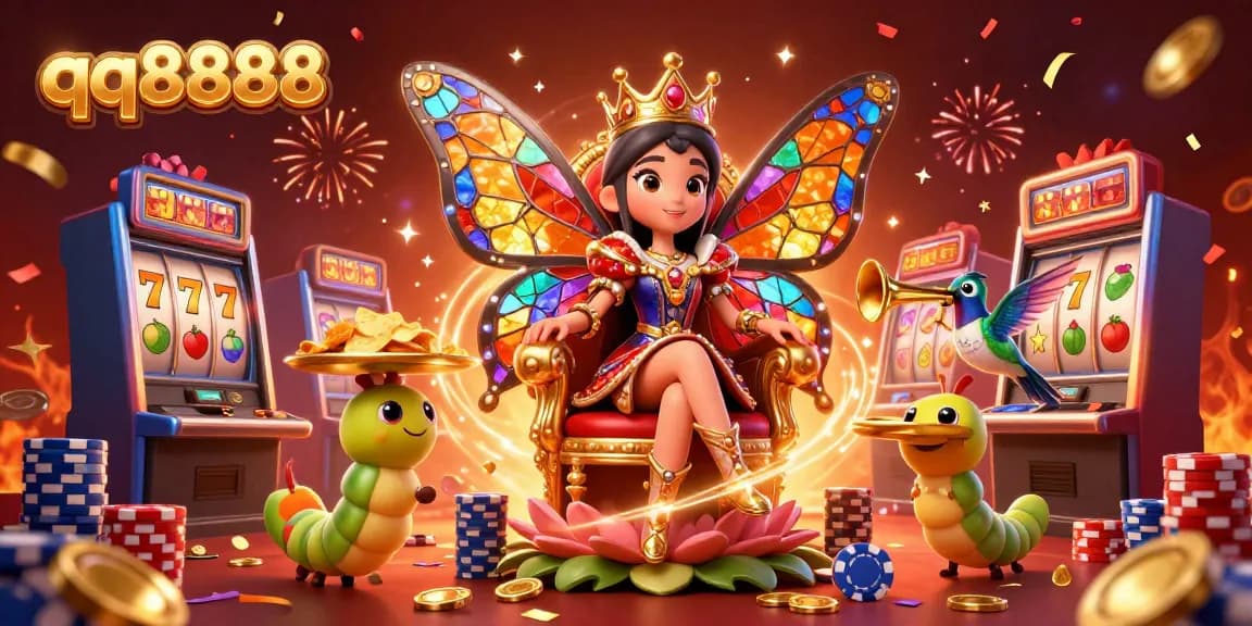 Experience the excitement of qq8888 with vibrant slot machines and spectacular casino elements showcasing jackpots.