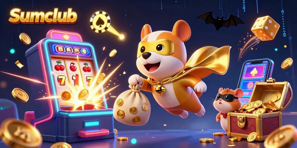 Experience thrilling fun at Sumclub with vibrant characters and exciting gambling elements.