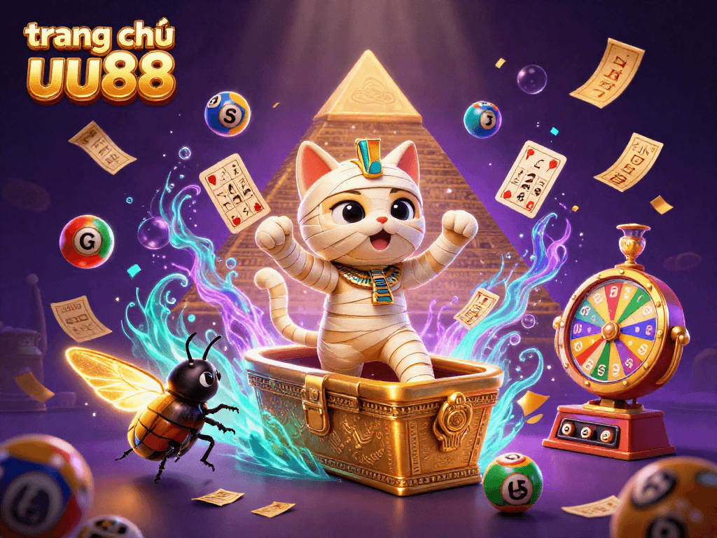 Engage with the thrilling world of trang chủ uu88 as the Egyptian mummy cat and scarab beetle burst into excitement.