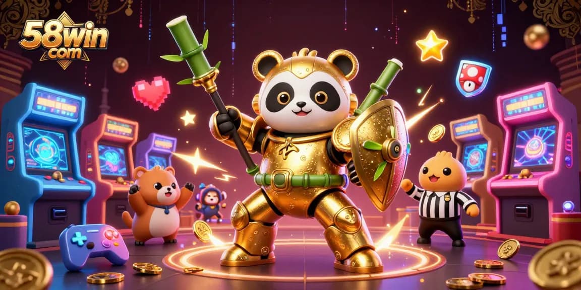 Engage in thrilling experiences at 58win com with vibrant arcade-style gaming visuals and energetic atmosphere.