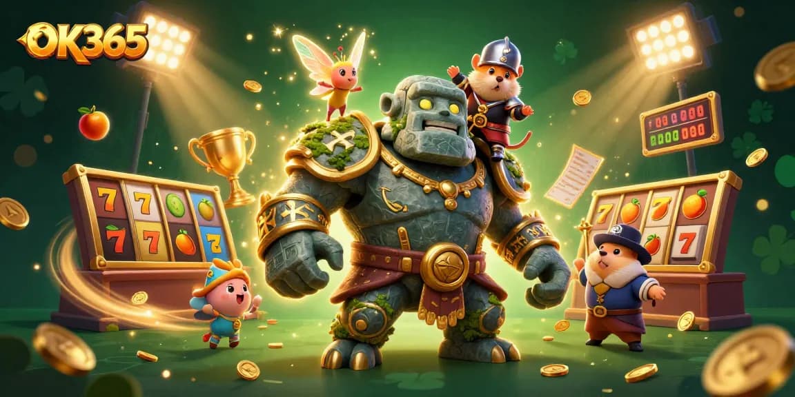 Experience the thrill of winning with OK365’s dynamic gaming environment, featuring exciting slot elements.