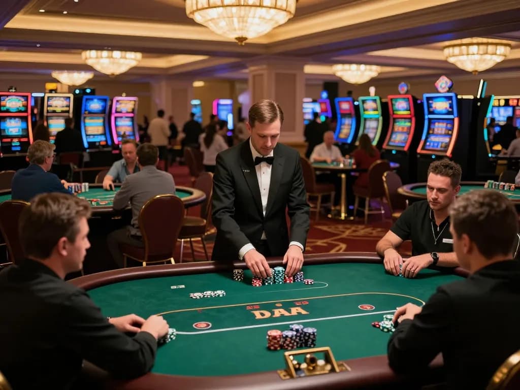 Experience the thrill of poker action at 88Club's upscale casino setting with vibrant gameplay and strategic moments