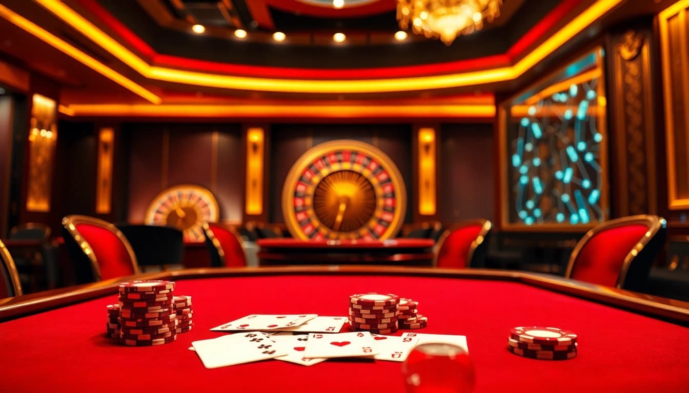 Experience the TR88 bet atmosphere with a thrilling poker scene, showcasing high-stakes gameplay.