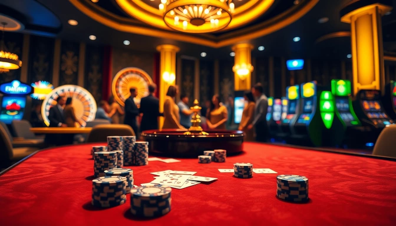 Experience the thrill of winning at LuckyWin with vibrant casino games and eager players.