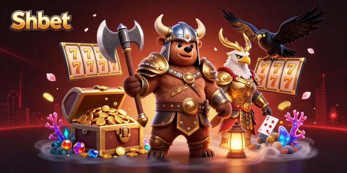 Experience thrilling gameplay with Shbet in a vibrant 3D casino scene filled with slot machine excitement.