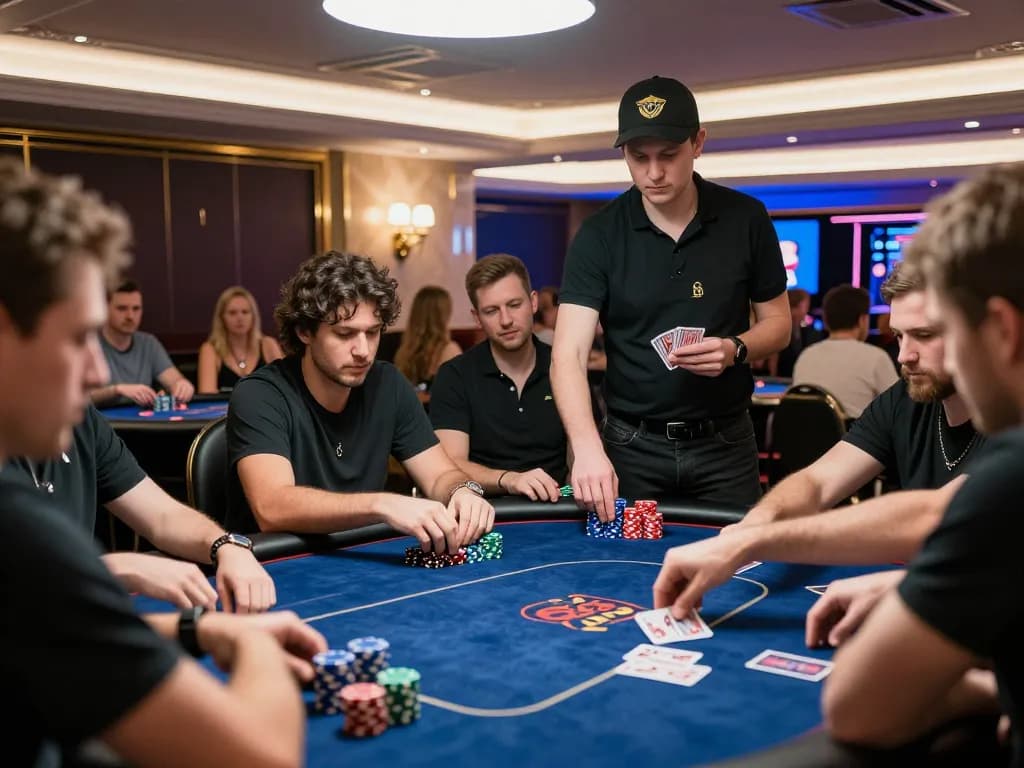 B52 Club players engaging at a thrilling online poker session while strategizing for big wins