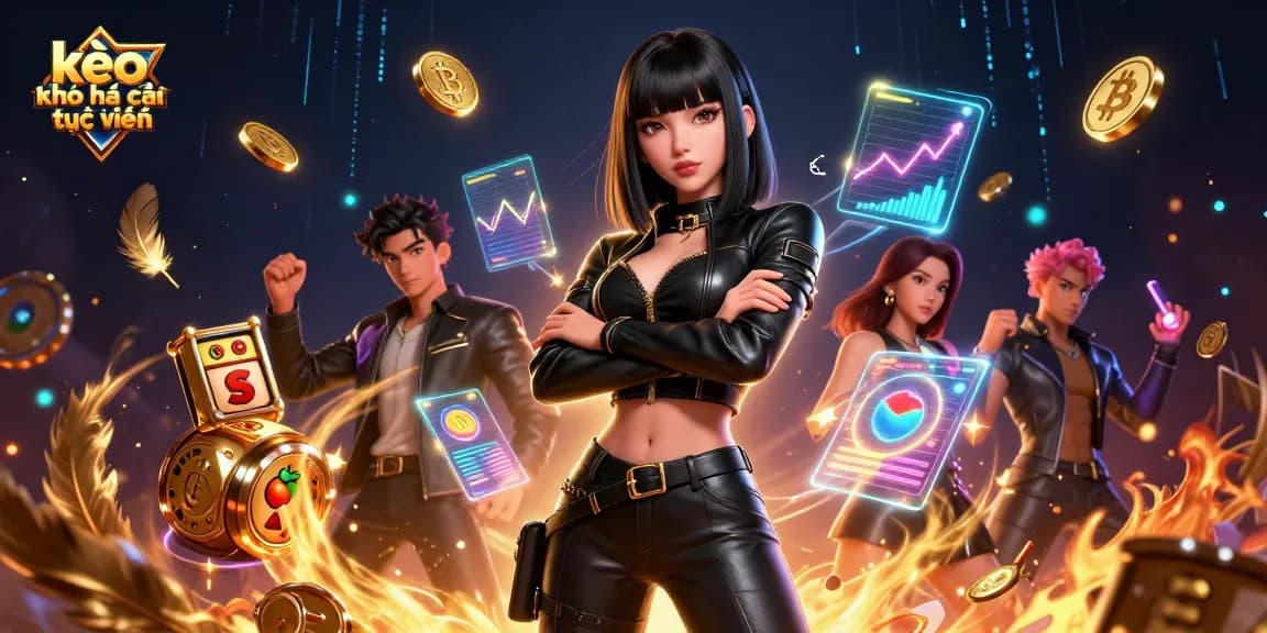 Experience kèo nhà cái trực tuyến with advanced casino tactics illustrated in a stunning 3D digital art.