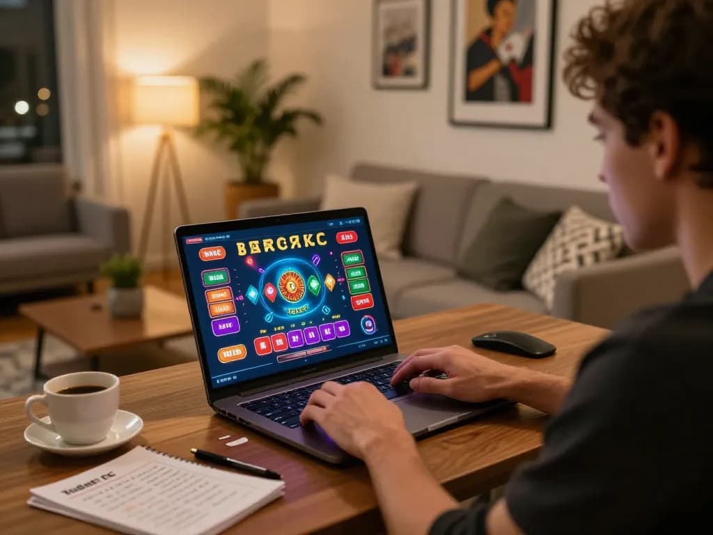 Engaging online Baccarat gameplay on https://go8.agency/ with an animated betting interface, cozy home environment