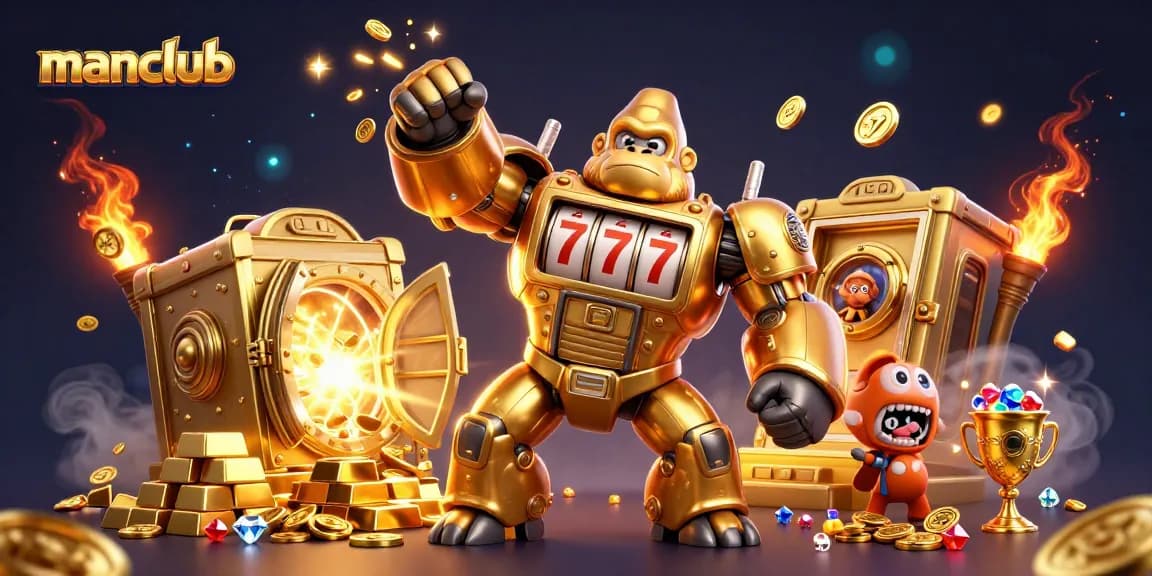 Experience thrilling wins and colorful gameplay with manclub's vibrant slot games artwork.