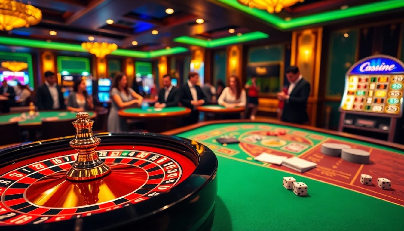 Experience excitement as players engage in a high-stakes game at tg88 win casino tables.