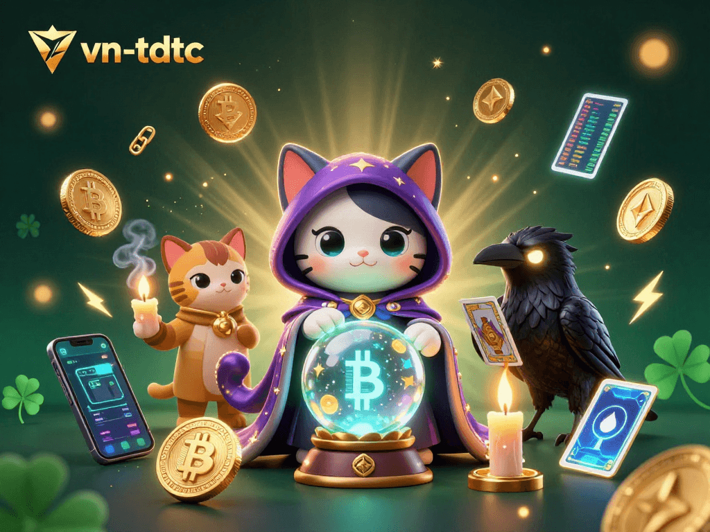 Experience thrilling moments with vn-tdtc as the mystic fortune teller and raven guide your gaming destiny.