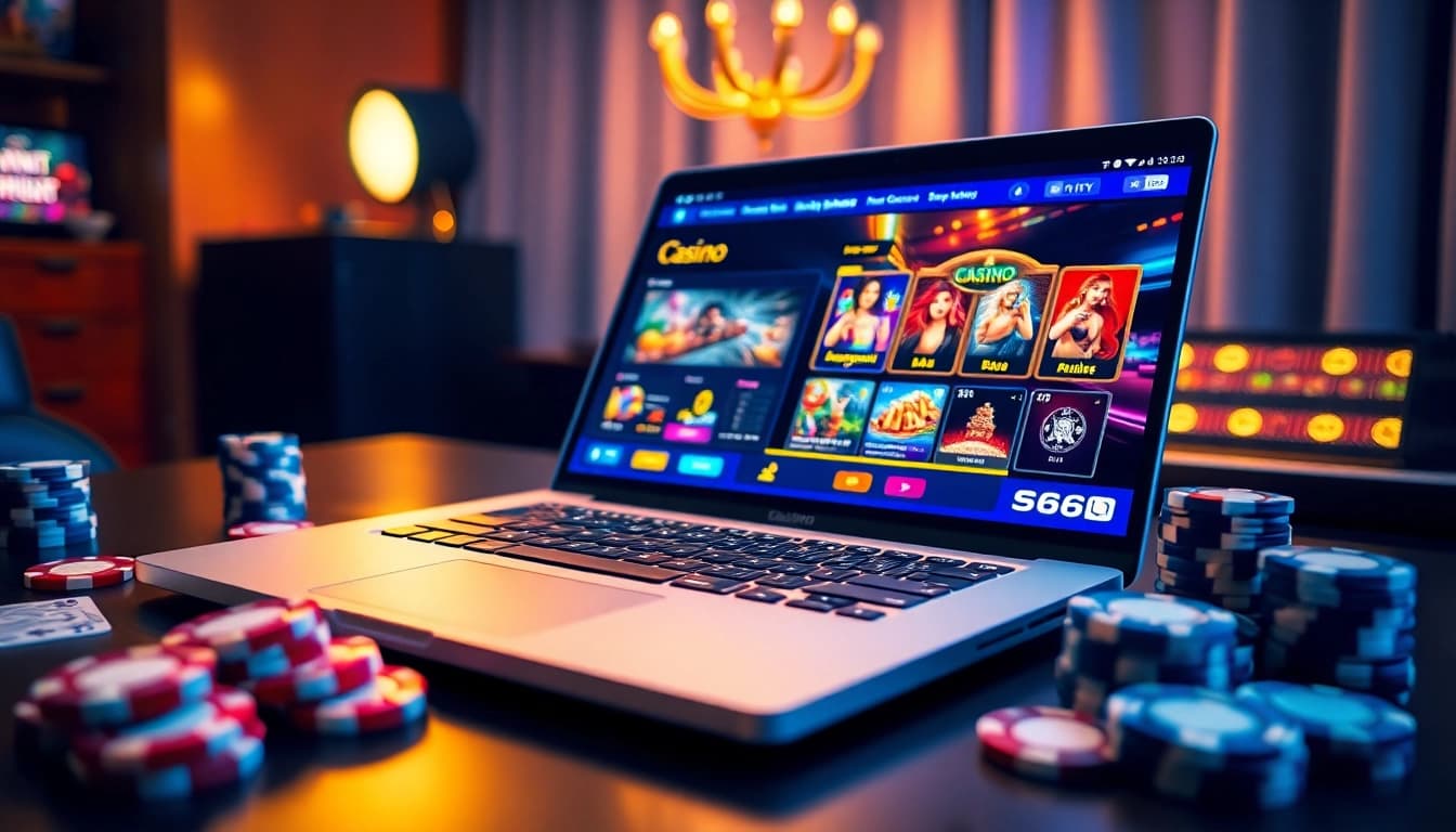 Exciting gaming atmosphere at s666.nyc featuring vibrant casino game display