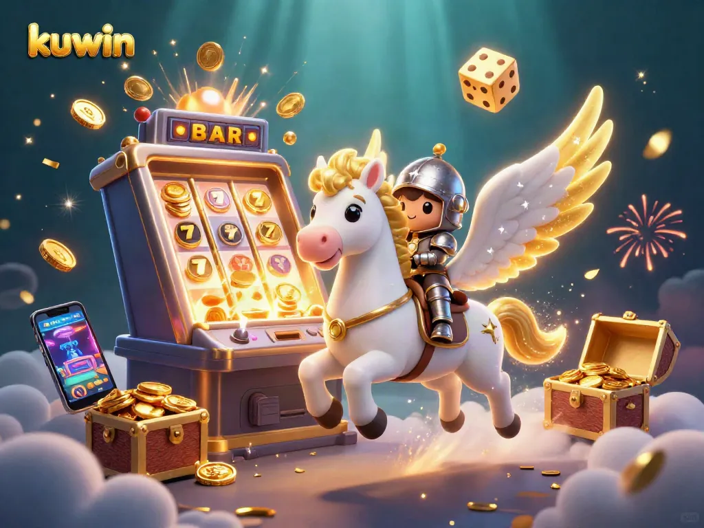 Kuwin players experience thrilling jackpots at an exciting online casino with vibrant games and gold.