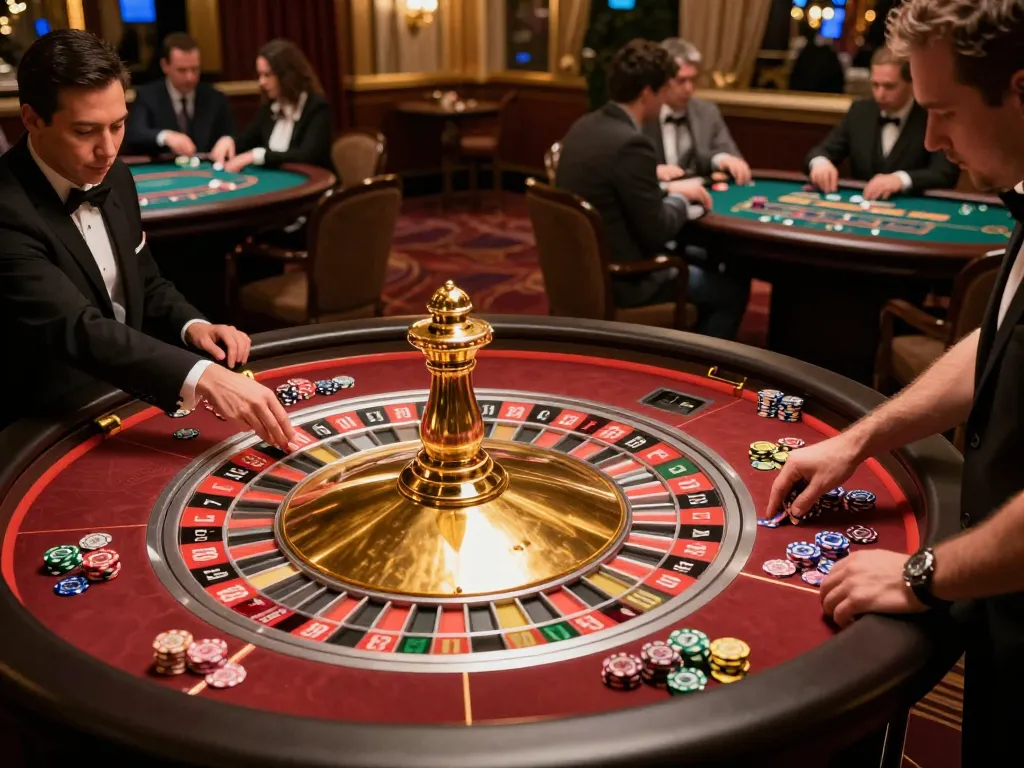 Place bets at the thrilling roulette table at 789Win com casino, accentuated by vibrant energy and elegant decor.