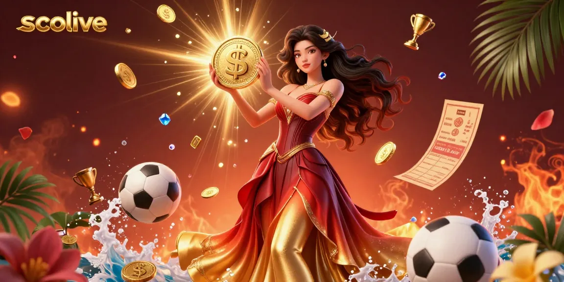 Socolive offers a vibrant 3D illustration showcasing live sports betting excitement, capturing energy and action.