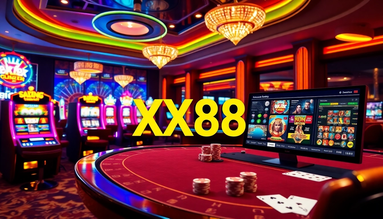 Engage in thrilling online gaming at https://xx88.day/, showcasing vibrant casino elements and user-friendly design.