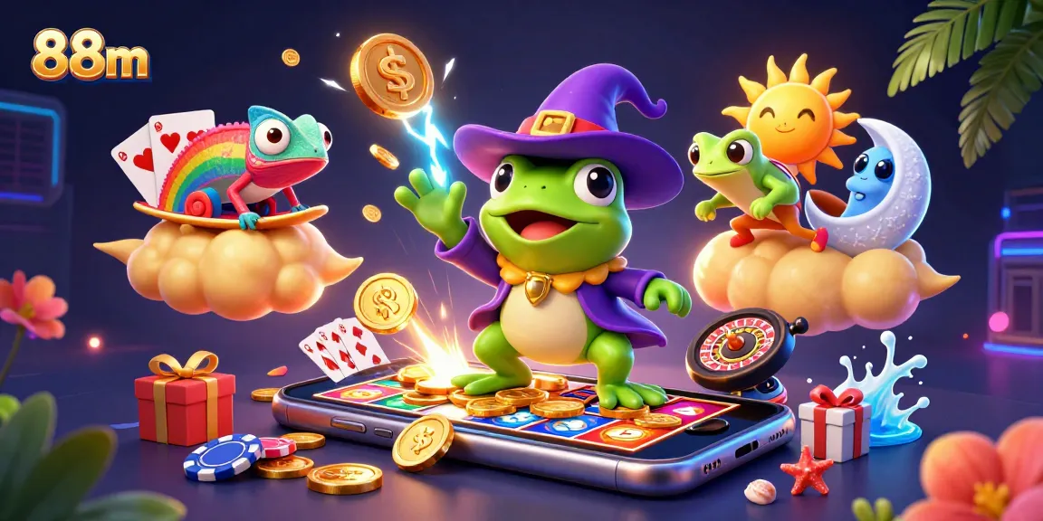 Experience 88m's stunning casino adventure with golden coins and exciting games in 3D!