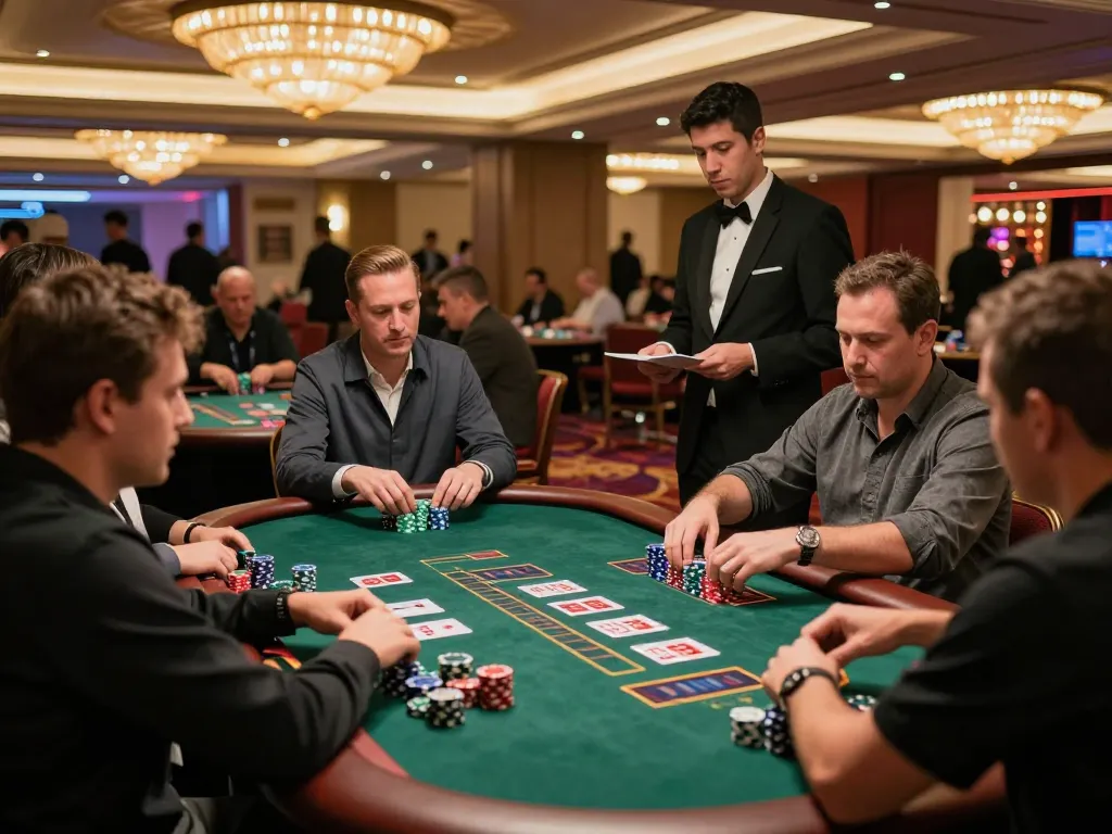 Engaging players at blackjack tables in an upscale casino, featuring dynamic gameplay and https://www.bearcreekwatershed.org/macroinvertebrates strategy highlighted.