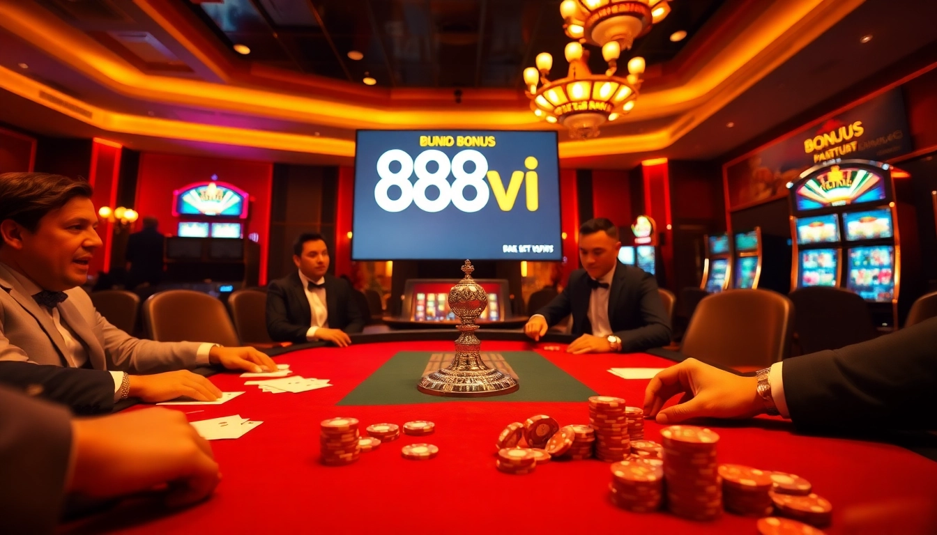 Experience high-stakes excitement at 888vi with vibrant casino tables and thrilling games.