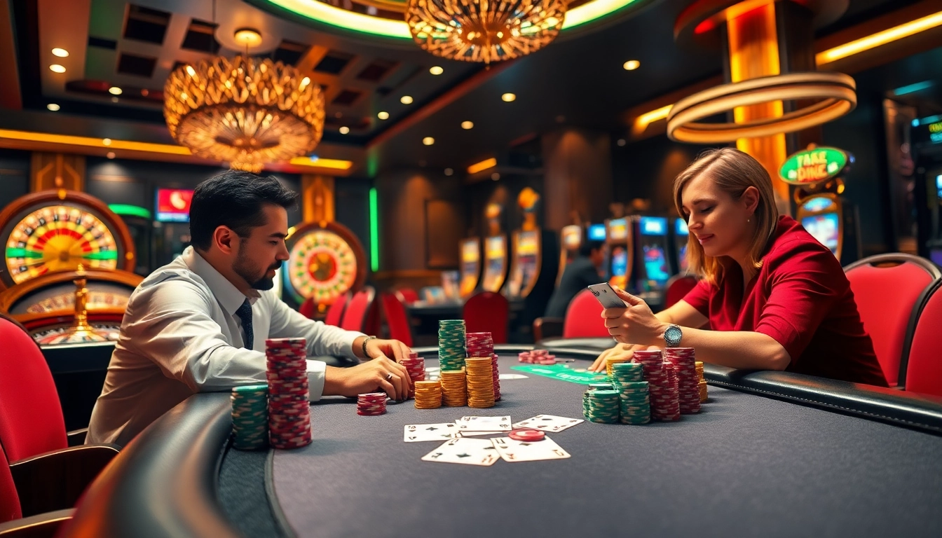 Experience the excitement of high-stakes poker at https://nk88net.com/, featuring vibrant visuals of poker chips and elegant cards.