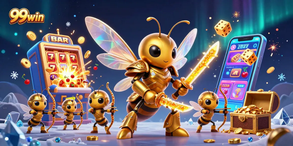 Experience the thrill of gaming at 99win with a vibrant scene showcasing jackpot excitement.