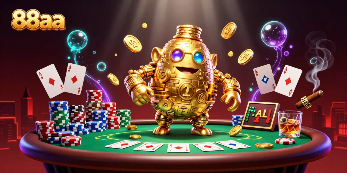 Engage with thrilling gameplay at 88aa featuring a vibrant casino scene with poker excitement.