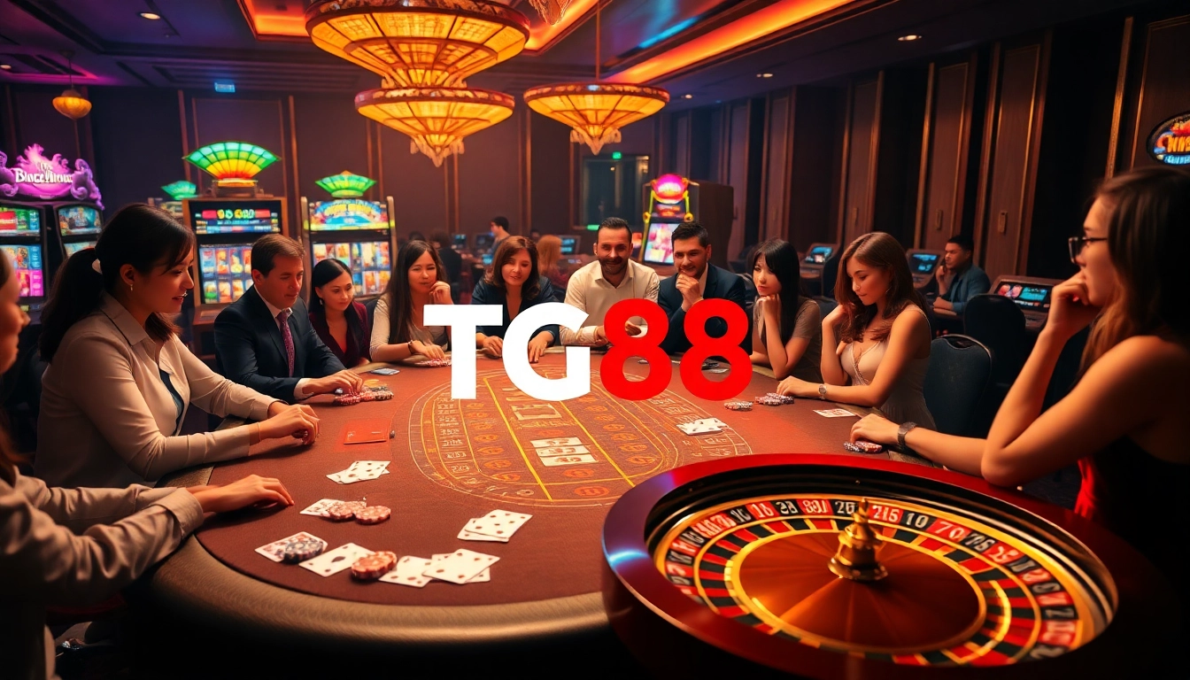 Experience the thrill of gambling at TG88's luxurious casino tables with exciting games.